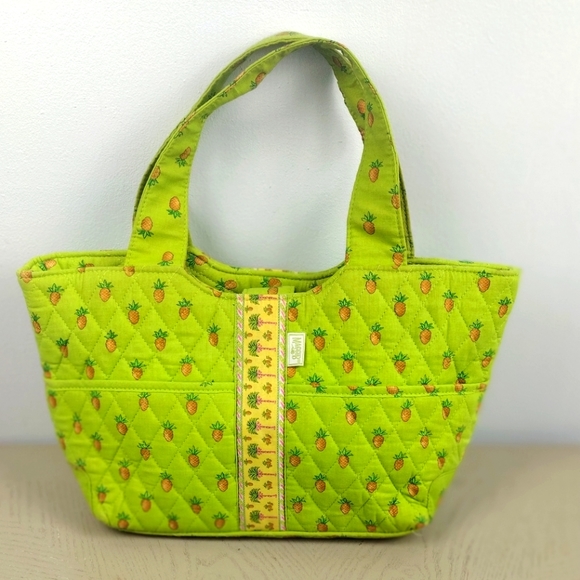 MaggiB Handbags - MaggiB Pineapple Lime Green Hand Bag🍍